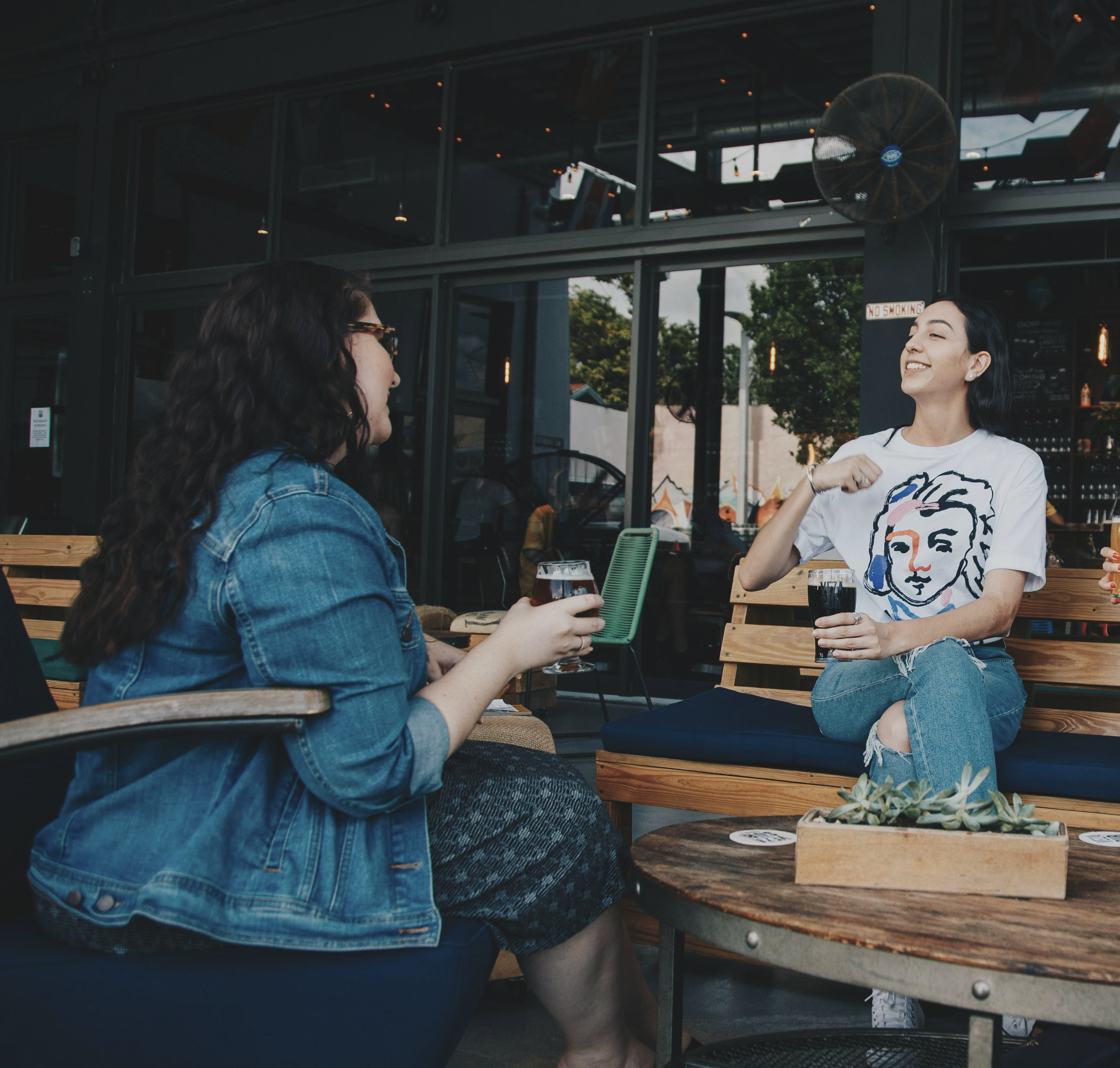 A neighborhood meetup happening in person