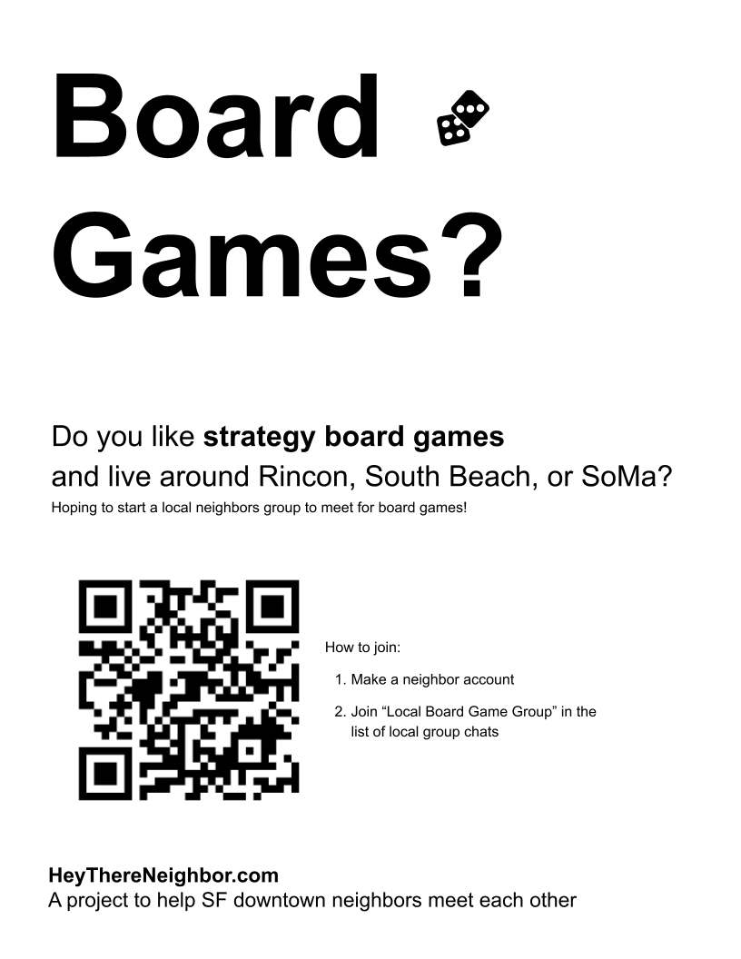 Board games flyer