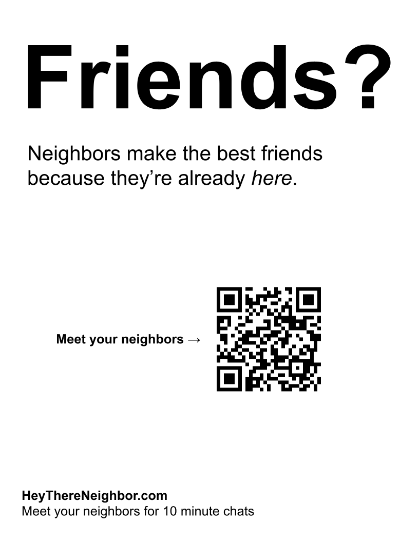 Friends flyer