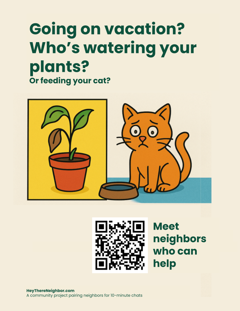 Sad cat flyer