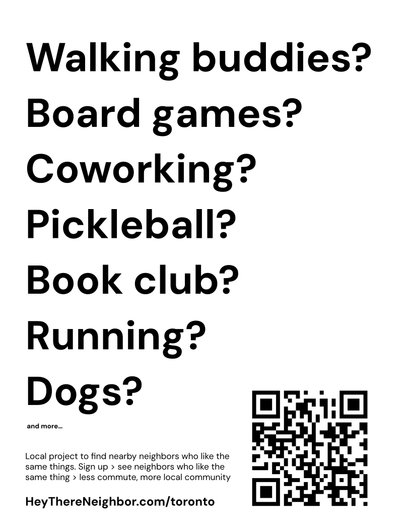 Toronto neighbors flyer