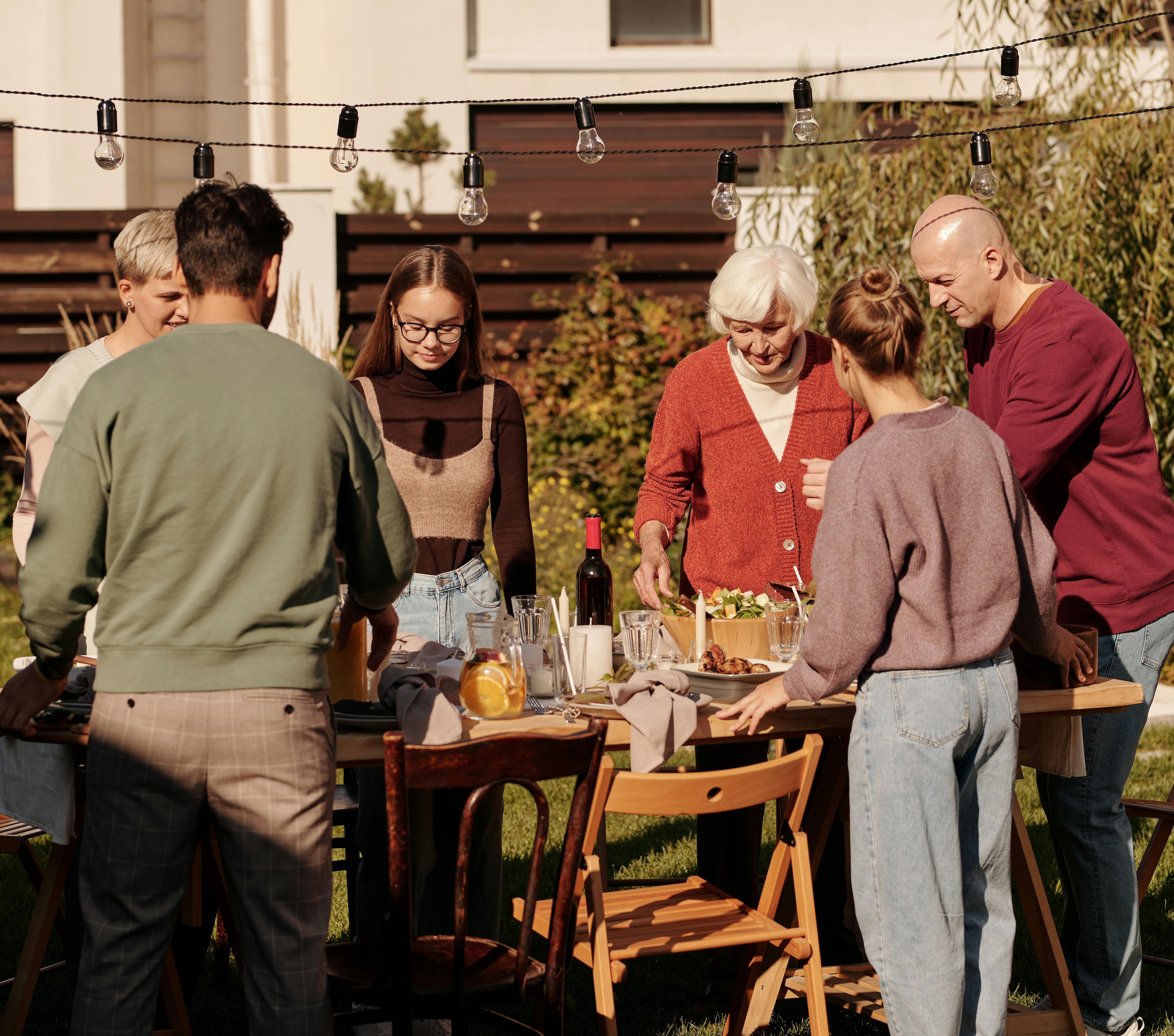 Neighbors meeting together at a coffee shop